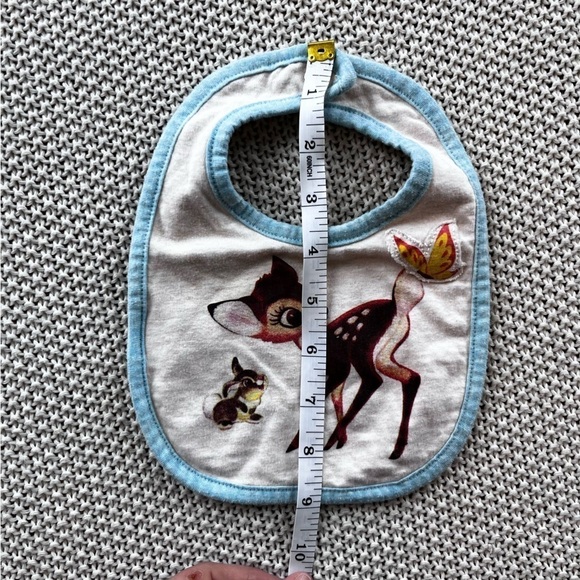Vintage Inspired Bambi Disney Baby Bib Spring Accessory with Bunny Thumper - Picture 8 of 8